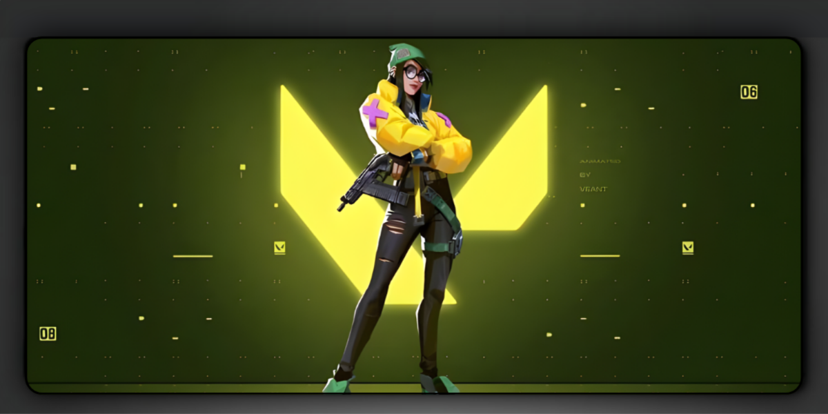Valorant Killjoy KJ Deskmat — character:killjoy wall art for gaming room