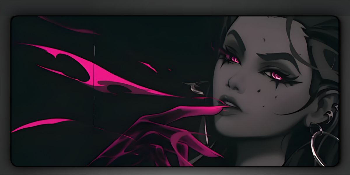 Valorant Reyna Deskmat — character:reyna wall art for gaming room