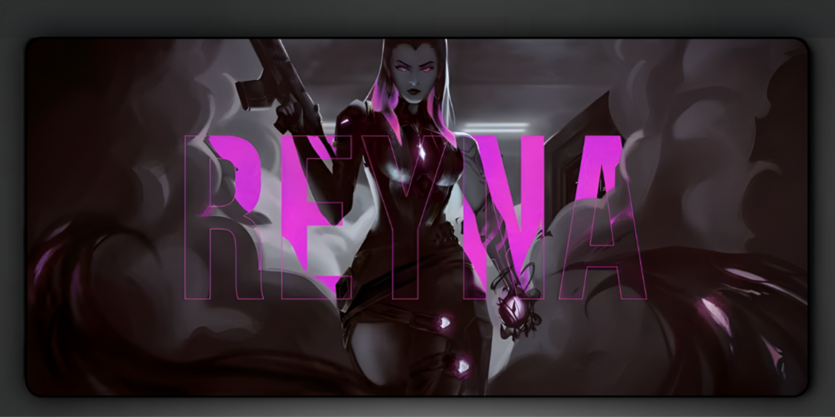 Valorant Reyna Deskmat — character:reyna wall art for gaming room