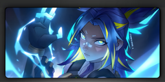 Valorant Neon Deskmat — character:neon wall art for gaming room