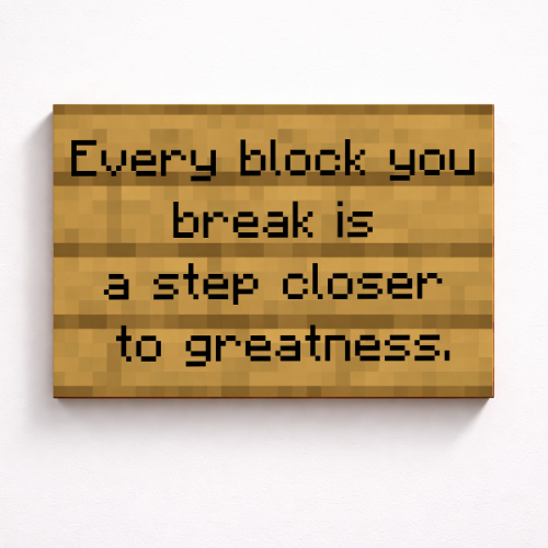 Minecraft Canvas Print — canvas poster wall art for gaming room