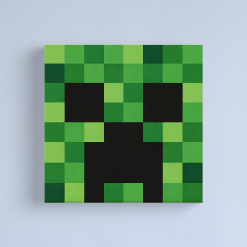 Minecraft Creeper Canvas — canvas poster wall art for gaming room