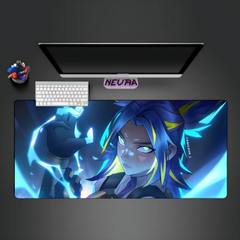 Valorant Neon Deskmat — character:neon wall art for gaming room