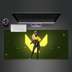 Valorant Killjoy KJ Deskmat — character:killjoy wall art for gaming room