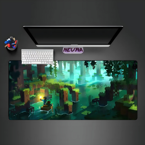 Minecraft Exploration Deskmat — deskmat india wall art for gaming room