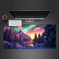 Minecraft Aurora Deskmat — deskmat india wall art for gaming room