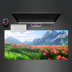 Minecraft Flower Field Deskmat — deskmat india wall art for gaming room