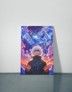 Gojo Metal Poster — aluminium poster wall art for gaming room