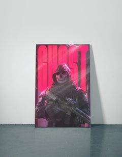 Call of Duty Ghost Metal Poster — aluminium poster wall art for gaming room
