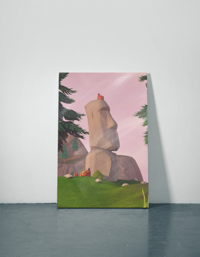 Fortnite Metal Poster — aluminium poster wall art for gaming room