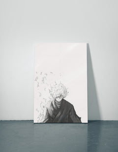 White Metal Poster — aluminium poster wall art for gaming room