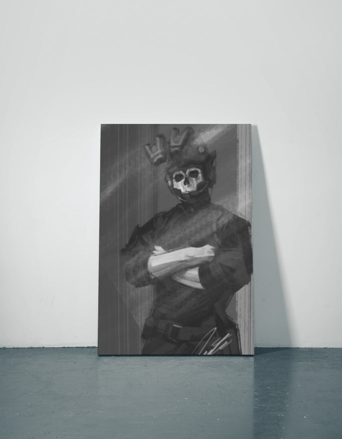 Call Of Duty Ghost Metal Poster — aluminium poster wall art for gaming room