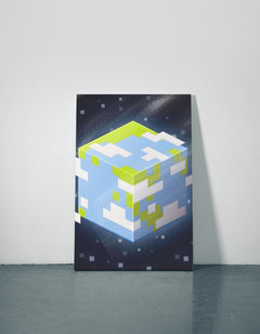 Minecraft Earth Metal Poster — aluminium poster wall art for gaming room