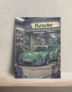 Street Car Metal Poster Vol. 15 — aluminium poster wall art for gaming room