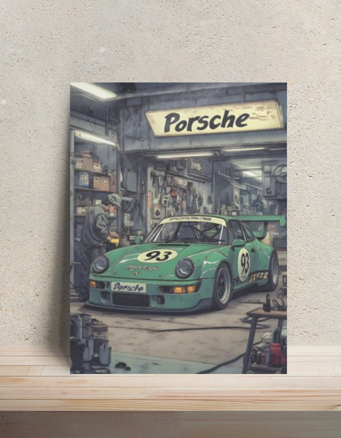 Street Car Metal Poster Vol. 15 — aluminium poster wall art for gaming room