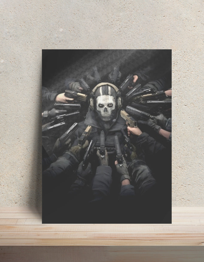Call of Duty Everyone's Enemy Metal Poster — aluminium poster wall art for gaming room