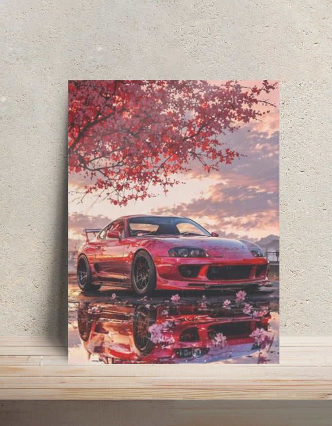 Street Car Metal Poster Vol. 5 — aluminium poster wall art for gaming room