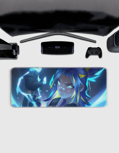 Valorant Neon Deskmat — character:neon wall art for gaming room