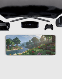 Soothing Minecraft Deskmat — deskmat india wall art for gaming room