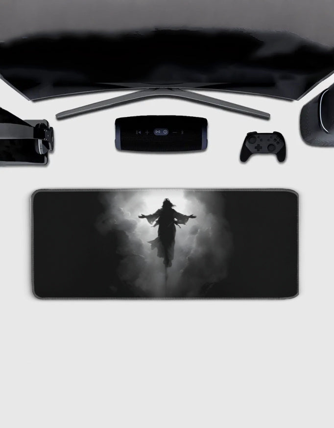 White God Deskmat — deskmat india wall art for gaming room