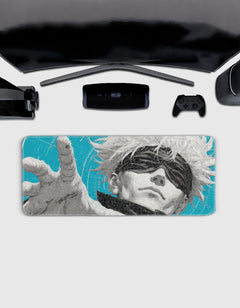 Gojo Deskmat — character:gojo wall art for gaming room