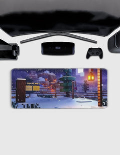 Minecraft Aurora Deskmat — deskmat india wall art for gaming room