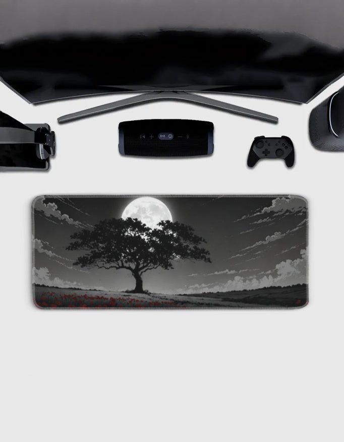 Night Red Deskmat — deskmat india wall art for gaming room