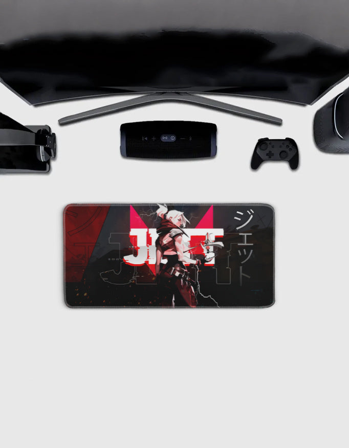 Valorant Jett Deskmat — character:jett wall art for gaming room
