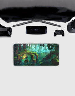 Minecraft Exploration Deskmat — deskmat india wall art for gaming room