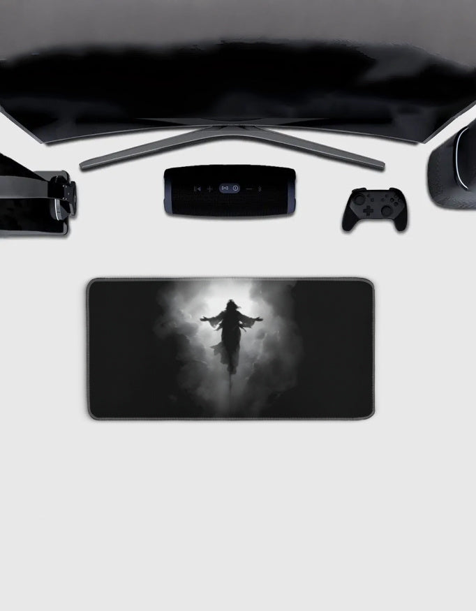 White God Deskmat — deskmat india wall art for gaming room