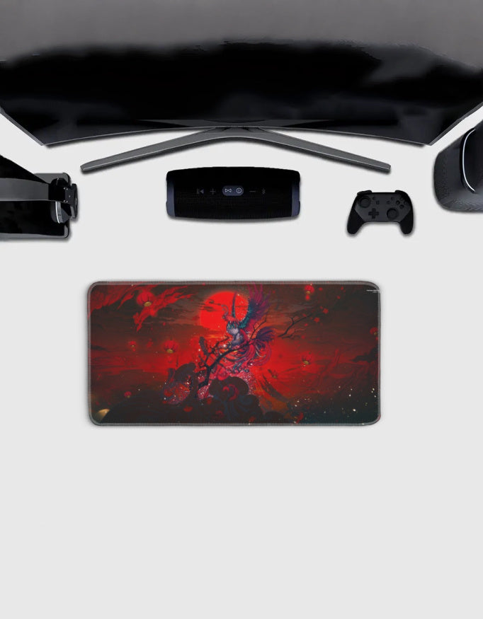 Red Theme Deskmat — deskmat india wall art for gaming room