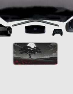 Night Red Deskmat — deskmat india wall art for gaming room