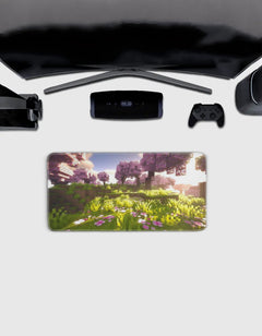 Minecraft Cherry Biome Deskmat — deskmat india wall art for gaming room