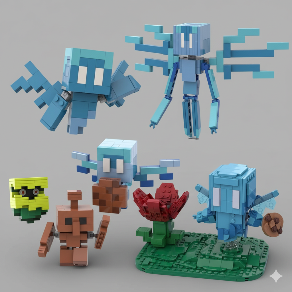 AllayPixel Accurate Statue Sets Building Blocks