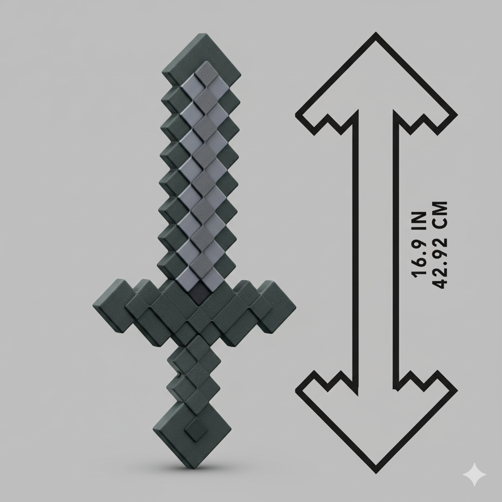 Minecraft Gold Pickaxe Iron Sword Role-Play