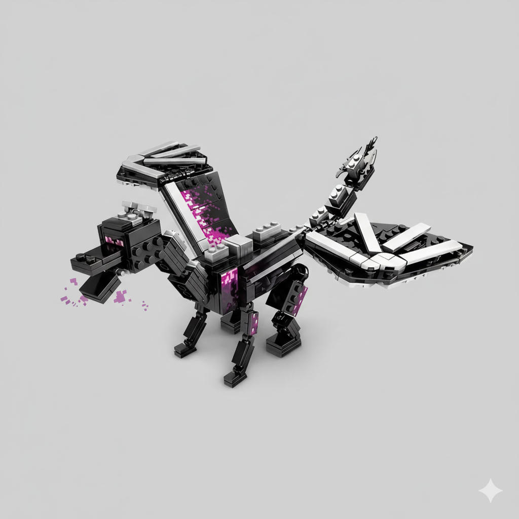 black pixel dragon model, Halloween gift, Christmas gift, birthday gift