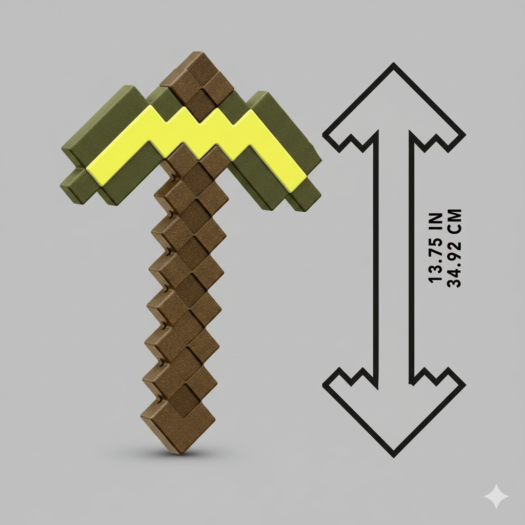 Minecraft Gold Pickaxe Iron Sword Role-Play