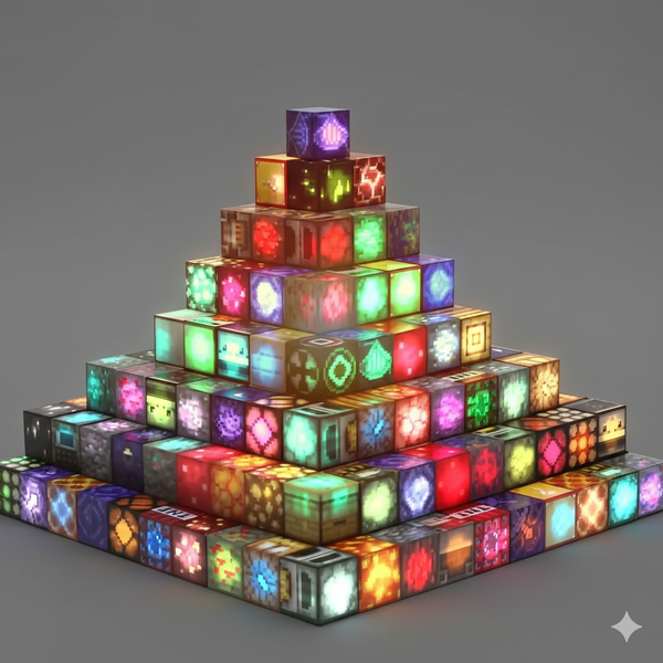 Light Magnetic Building Blocks Mine World Cube Magnet World Set