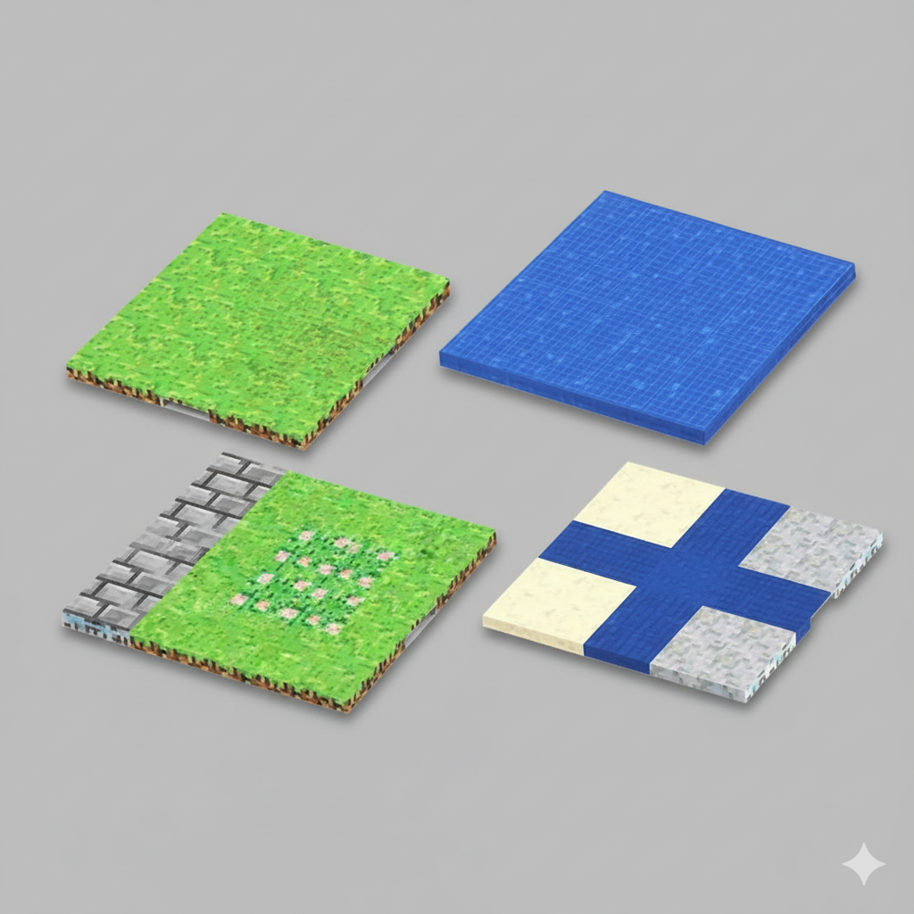 Magnetic Base Plate Variety Baseplates World Magnetic Building Blocks