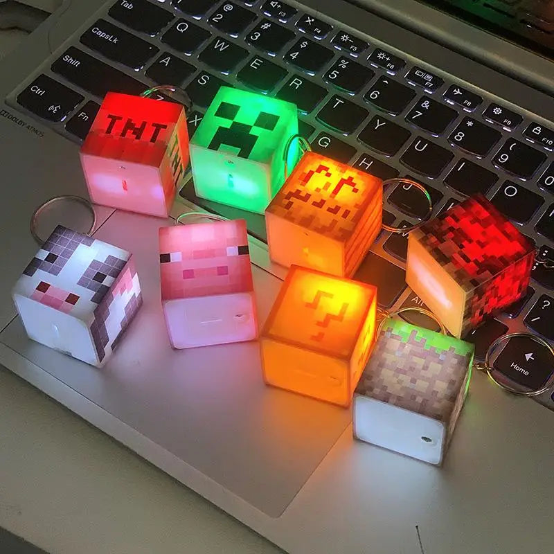 Surrounding Torch LED Light USB Rechargeable Mini Torch Keychain Backpack Pendant Children Gifts LED Night Light