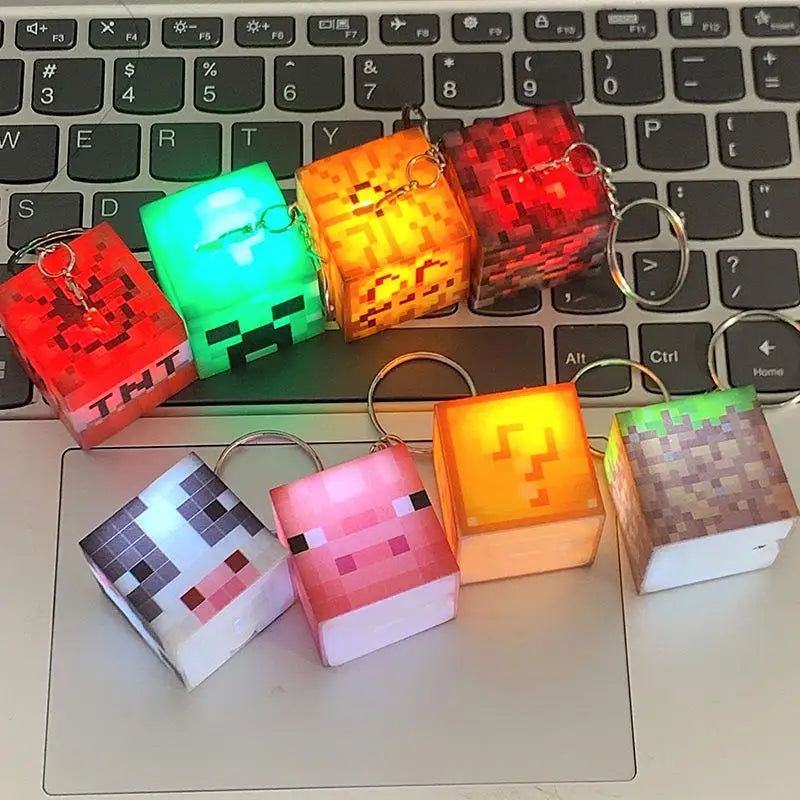 Surrounding Torch LED Light USB Rechargeable Mini Torch Keychain Backpack Pendant Children Gifts LED Night Light