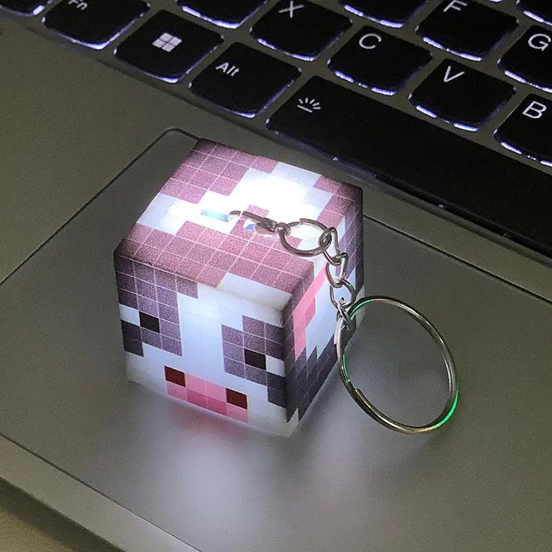 Surrounding Torch LED Light USB Rechargeable Mini Torch Keychain Backpack Pendant Children Gifts LED Night Light