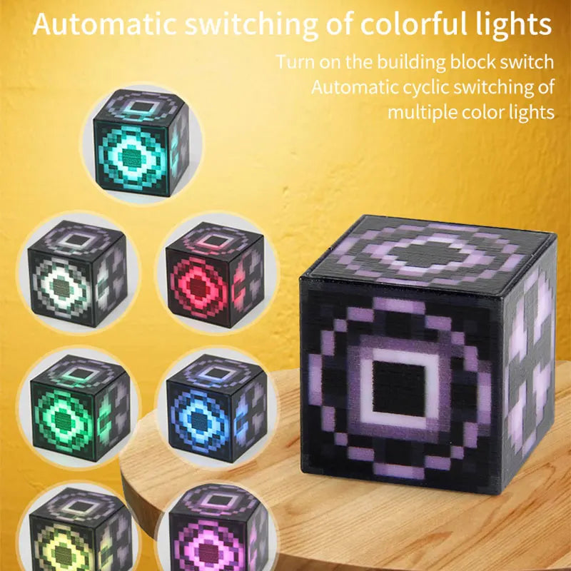 Light Magnetic Building Blocks Mine World Cube Magnet World Set