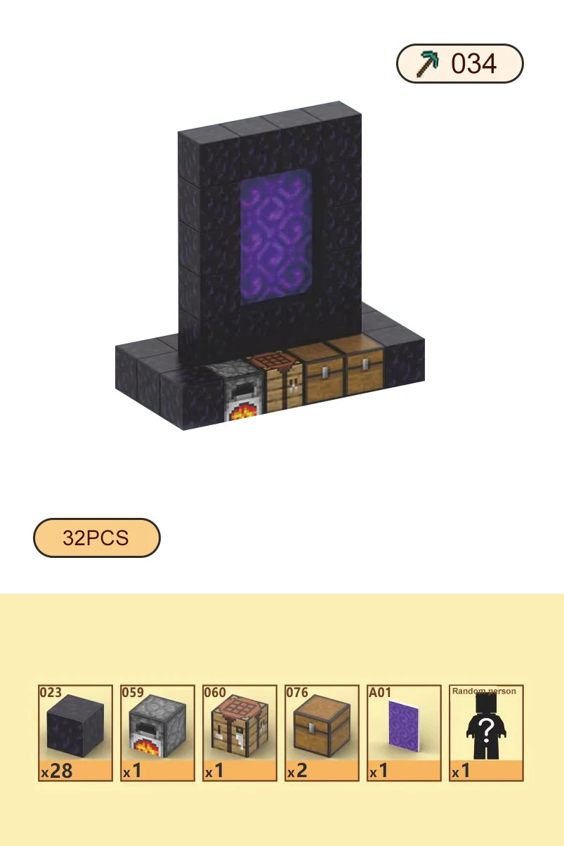 Magnetic Blocks-Build Scene Architectural Set