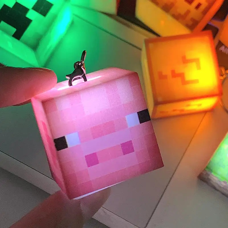 Surrounding Torch LED Light USB Rechargeable Mini Torch Keychain Backpack Pendant Children Gifts LED Night Light