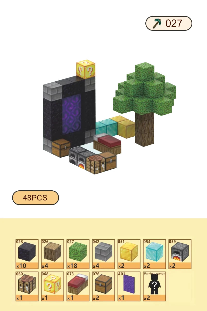 Magnetic Blocks-Build Scene Architectural Set