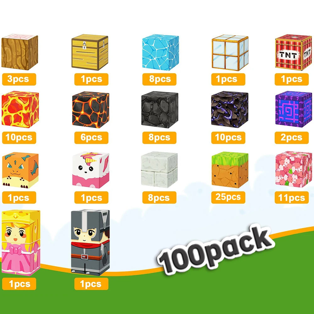 Creative Street View Magnetic Building Block Bricks Famous Scene Architectural Kit Diy Model Kids Tech Toy For Kid Gift