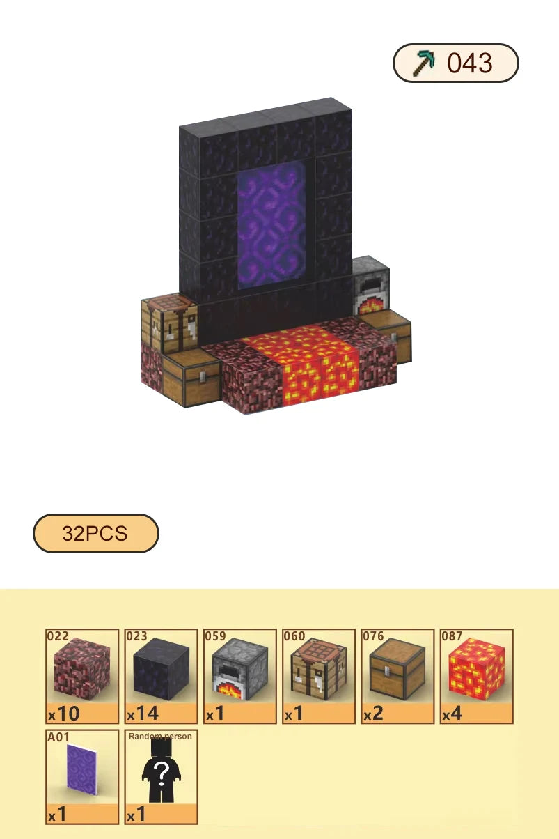 Magnetic Blocks-Build Scene Architectural Set