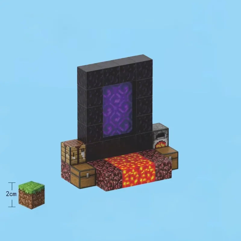 Magnetic Blocks-Build Scene Architectural Set