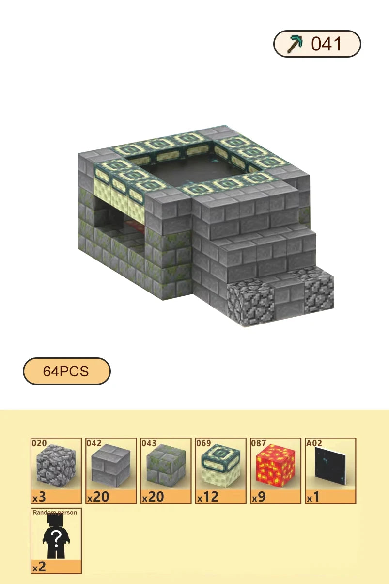 Magnetic Blocks-Build Scene Architectural Set